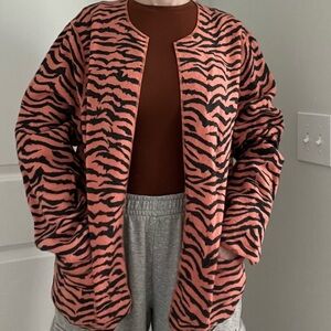 Vintage Wool Tiger Print Cardigan 🐅